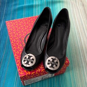 Tory Burch Sally 2 Wedge with Silver Logo